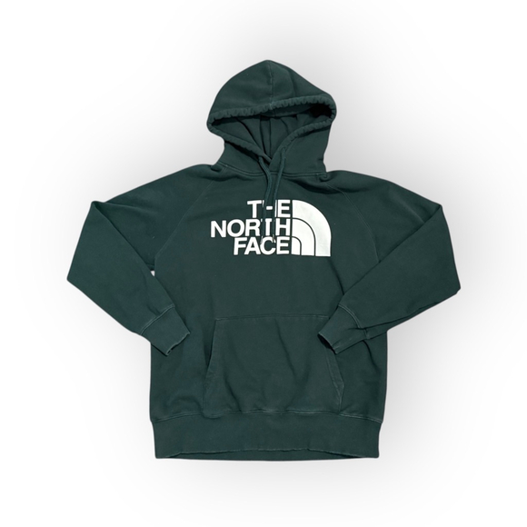 The North Face Women’s Half Dome Pullover Hoodie Forest Green Sz Medium - Picture 1 of 5
